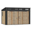 TERKKIN RIDGELON Pent 12x7 Storage Shed Pro Ashwood Brown 3D - Main view