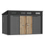 TERKKIN KingCenter2 Pent 12x7 Storage Shed Standard Teak Brown - Main view