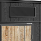TERKKIN KingCenter2 Pent 6x6 Storage Shed Standard Teak Brown - Detail view