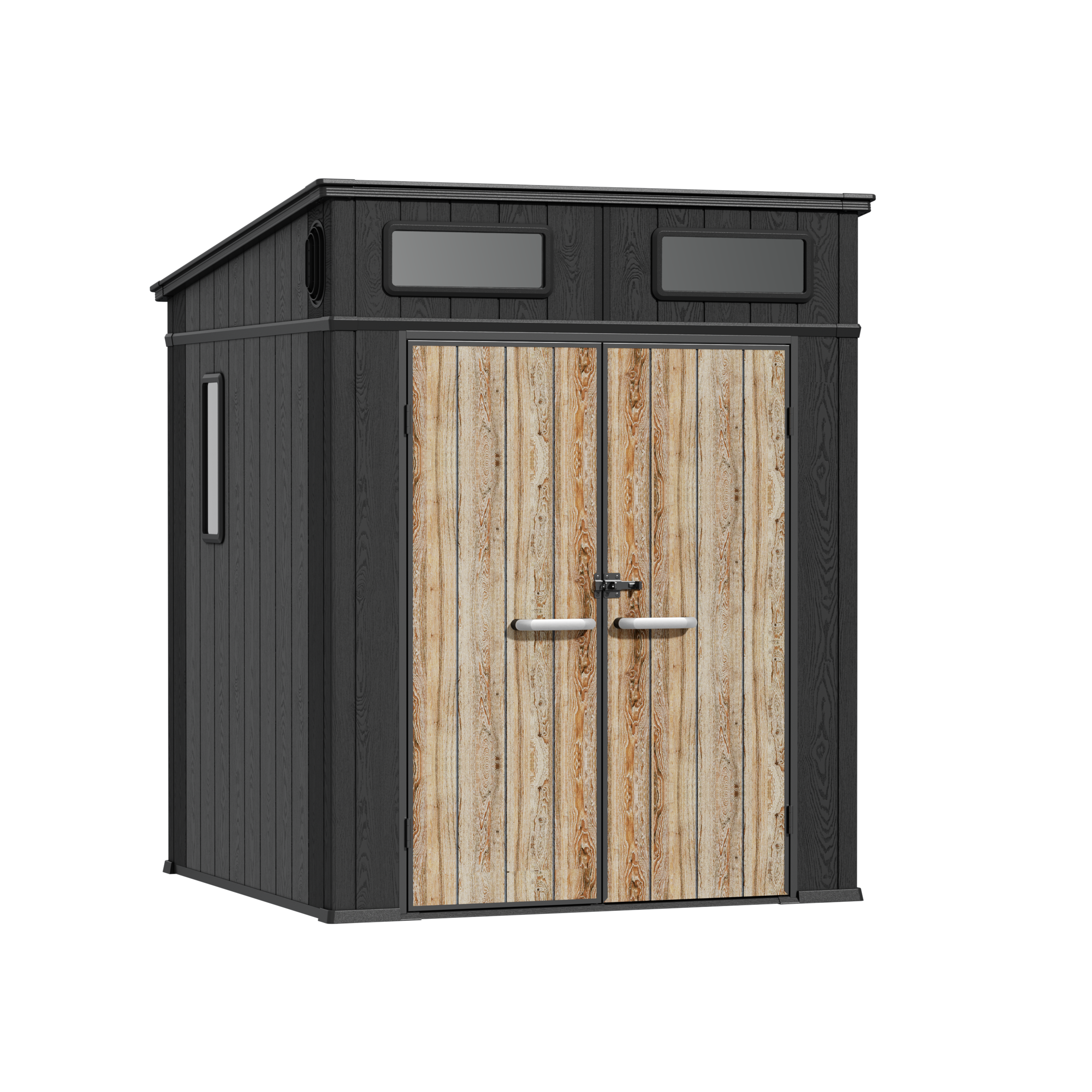 TERKKIN KingCenter2 Pent 6x6 Storage Shed Standard Teak Brown - Main view