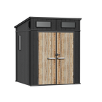 TERKKIN KingCenter2 Pent 6x6 Storage Shed Standard Teak Brown - Main view