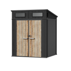 TERKKIN KingCenter2 Pent 6x6 Storage Shed Standard Teak Brown - Main view