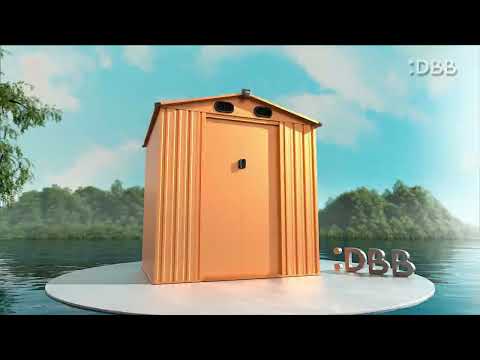 12′ X 7′ Shed With Pent Roof And Grid Window video