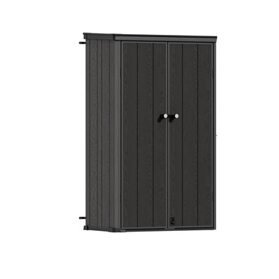 TERKKIN RIDGENOR Vertical 3.7 x 2.1 ft Tall 1000L Storage Shed Standard Ultimate Grey