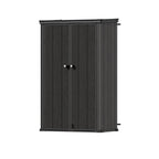 TERKKIN KingCenter2 Vertical 3.7x2.1ft Tall 1000L Storage Shed Standard Teak Brown - Main view