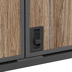TERKKIN KingCenter2 Vertical 4.3x2.4ft Tall 1400L Storage Shed Ultra Warm Oak 3D - Detail view