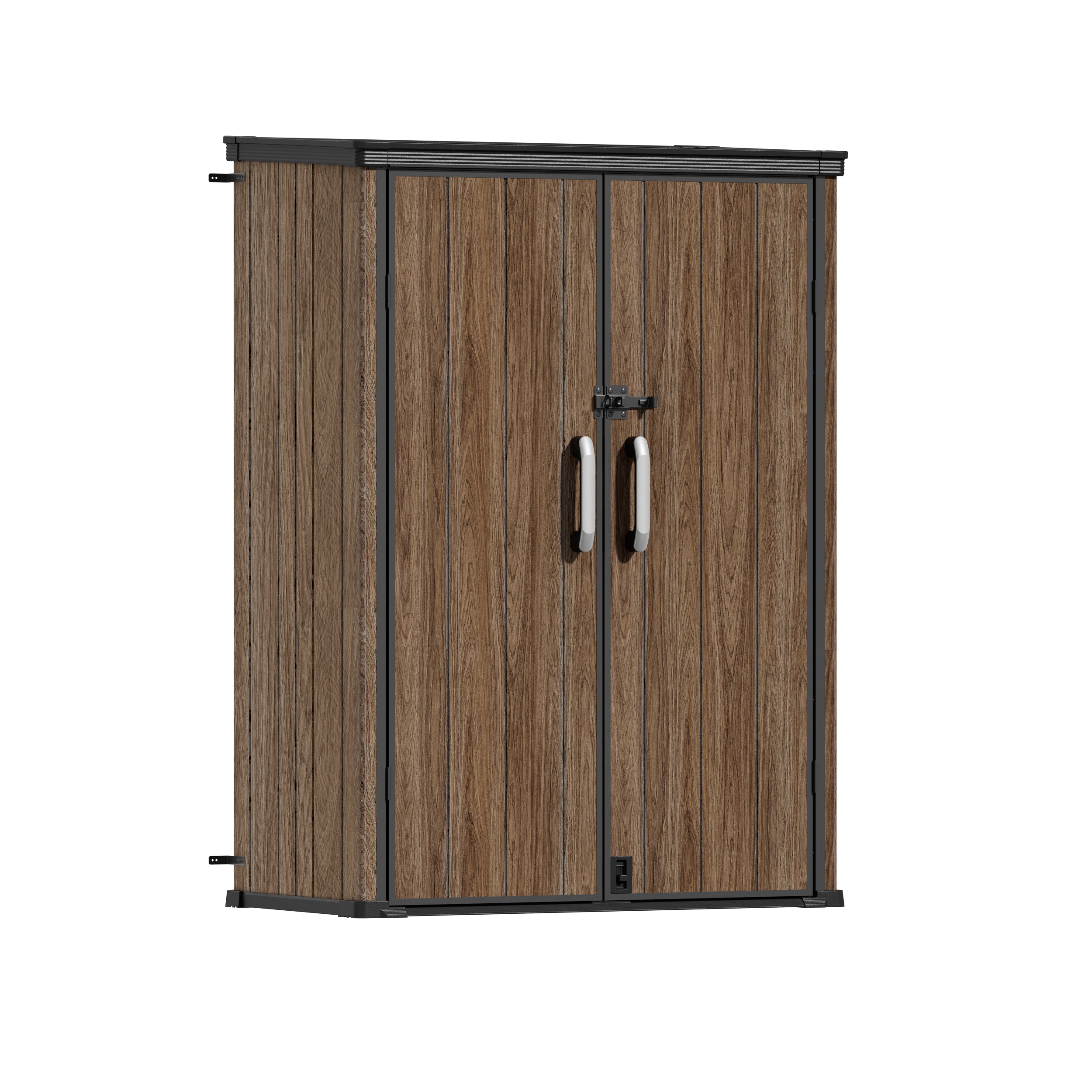 TERKKIN KingCenter2 Vertical 4.3x2.4ft Tall 1400L Storage Shed Ultra Warm Oak 3D - Main view Main image
