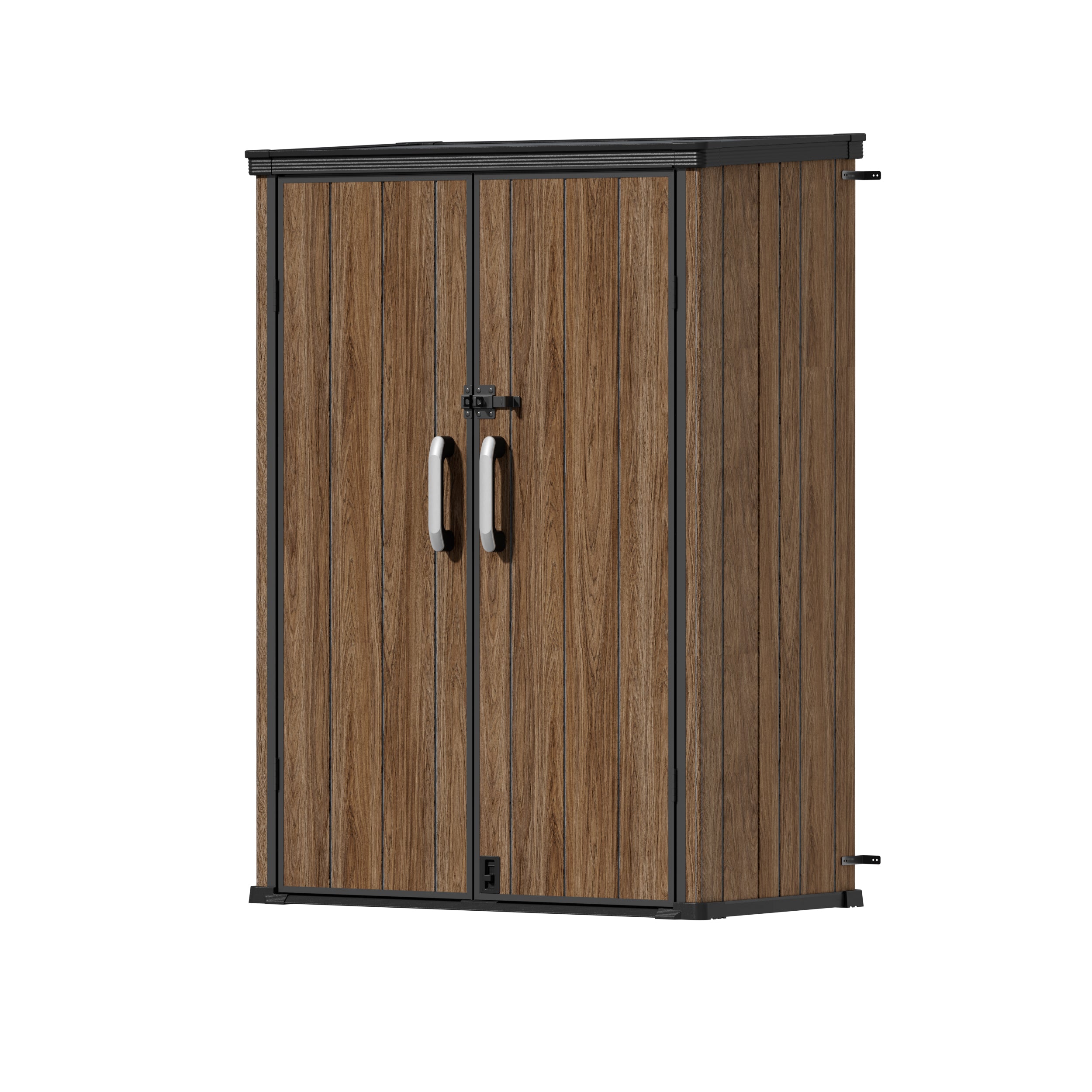 TERKKIN KingCenter2 Vertical 4.3x2.4ft Tall 1400L Storage Shed Ultra Warm Oak 3D - Main view