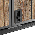 TERKKIN RIDGENOR Vertical 5x7ft Tall Storage Shed Pro Ashwood Brown 3D - Detail view