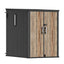 TERKKIN RIDGENOR Vertical 5x7ft Tall Storage Shed Pro Ashwood Brown 3D - Main view