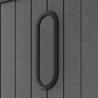 TERKKIN KingCenter2 Vertical 5x7ft Tall Storage Shed Standard Teak Brown - Detail view