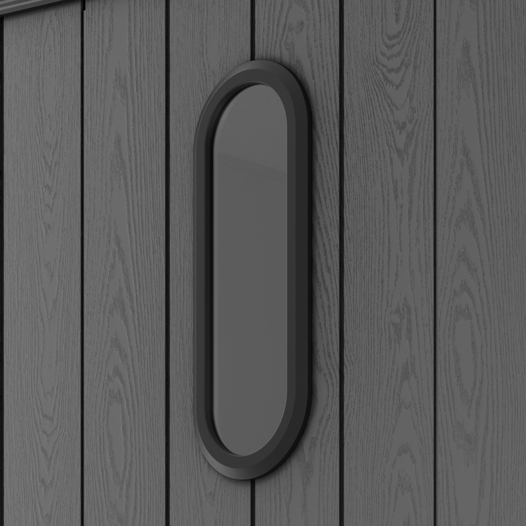TERKKIN KingCenter2 Vertical 5x7ft Tall Storage Shed Standard Teak Brown - Detail view