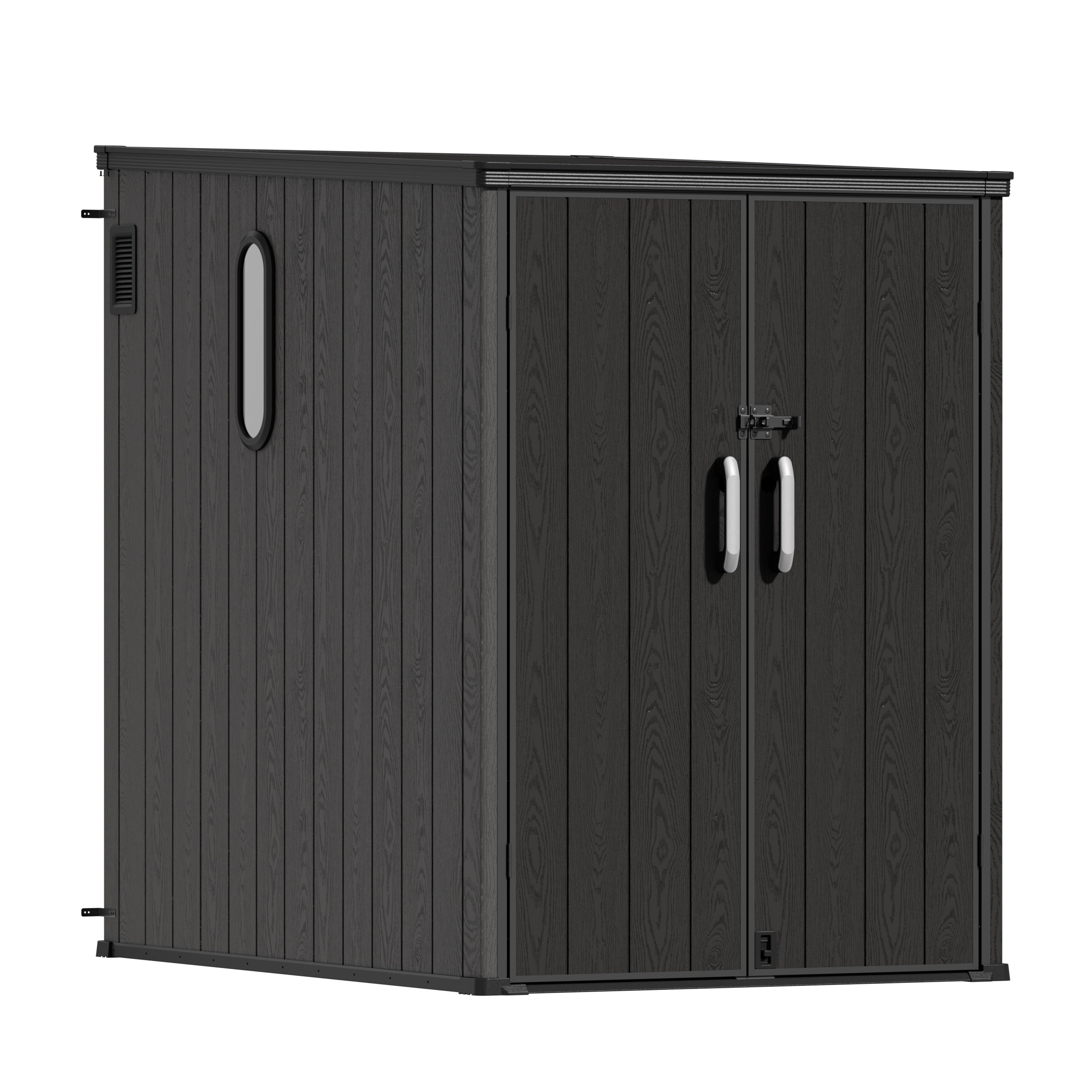 TERKKIN KingCenter2 Vertical 5x7ft Tall Storage Shed Standard Teak Brown - Main view Main image