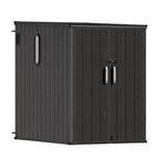 TERKKIN KingCenter2 Vertical 5x7ft Tall Storage Shed Standard Teak Brown - Main view