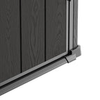 TERKKIN KingCenter2 Vertical 2.6x2.1ft Tall 700L Storage Shed Standard Teak Brown - Detail view