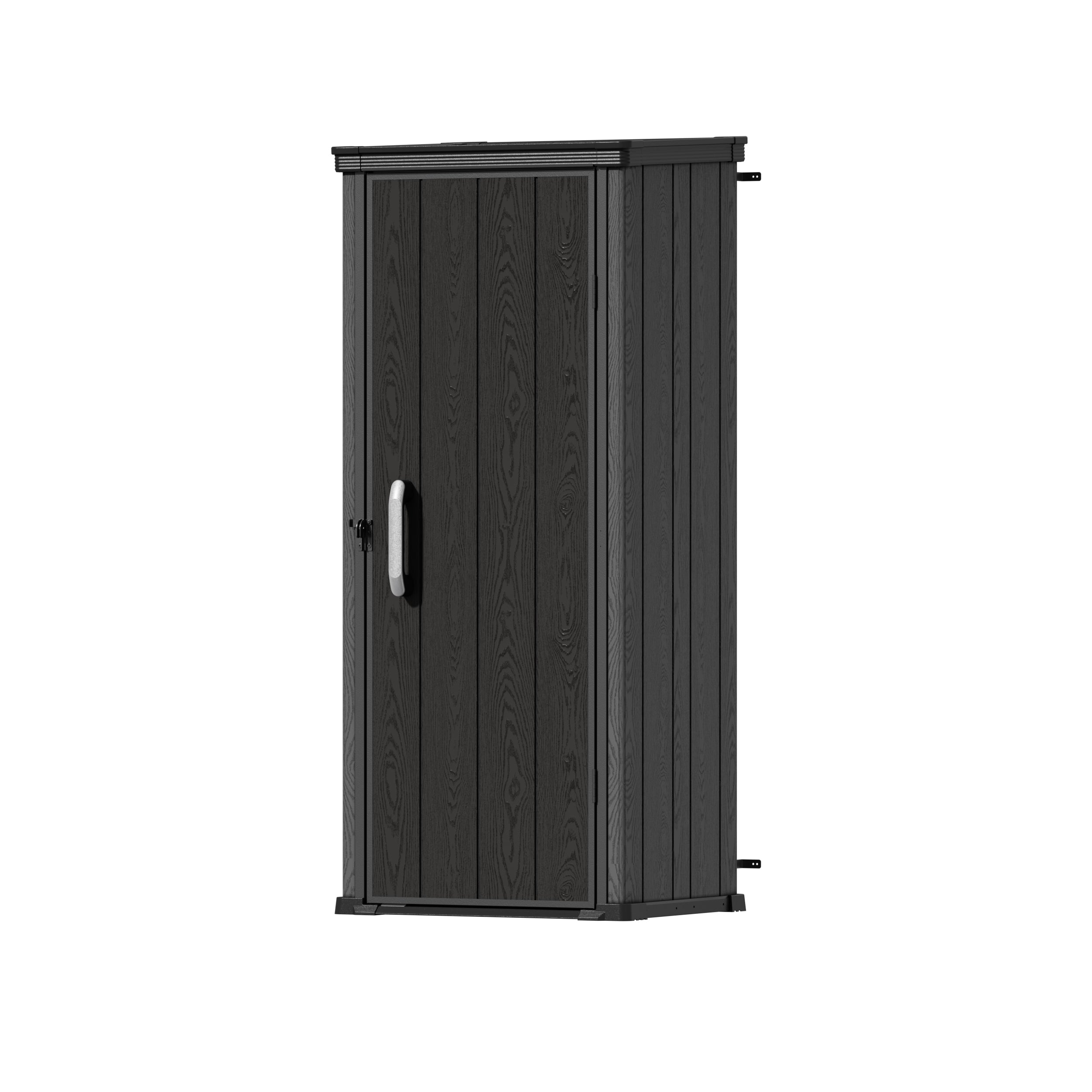TERKKIN KingCenter2 Vertical 2.6x2.1ft Tall 700L Storage Shed Standard Teak Brown - Main view Main image