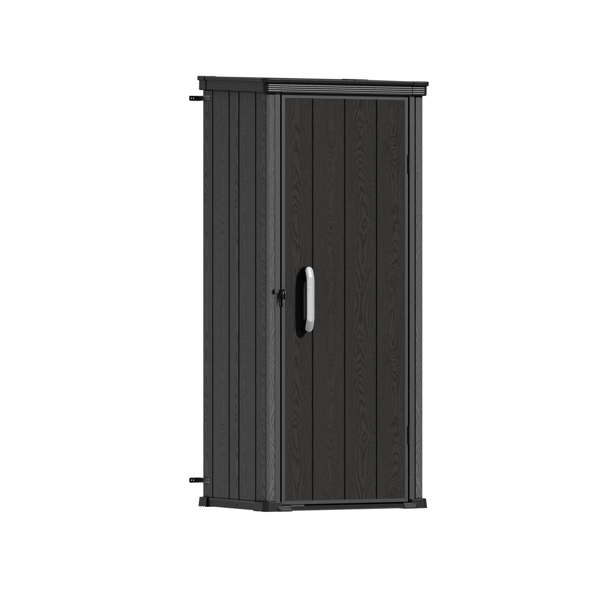 TERKKIN KingCenter2 Vertical 2.6x2.1ft Tall 700L Storage Shed Standard Teak Brown - Main view Main image