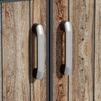 TERKKIN RIDGENOR Vertical 4.3x2.4ft 900L Storage Shed Pro Ashwood Brown 3D - Detail view