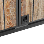 TERKKIN RIDGENOR Vertical 4.3x2.4ft 900L Storage Shed Pro Ashwood Brown 3D - Detail view