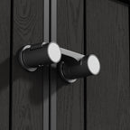 TERKKIN KingCenter2 Vertical 4.3x2.4ft 900L Storage Shed Standard Teak Brown - Detail view