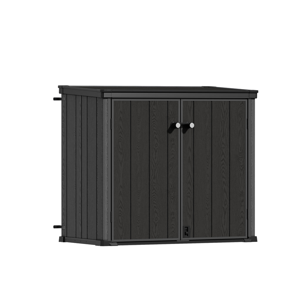 TERKKIN KingCenter2 Vertical 4.3x2.4ft 900L Storage Shed Standard Teak Brown - Main view