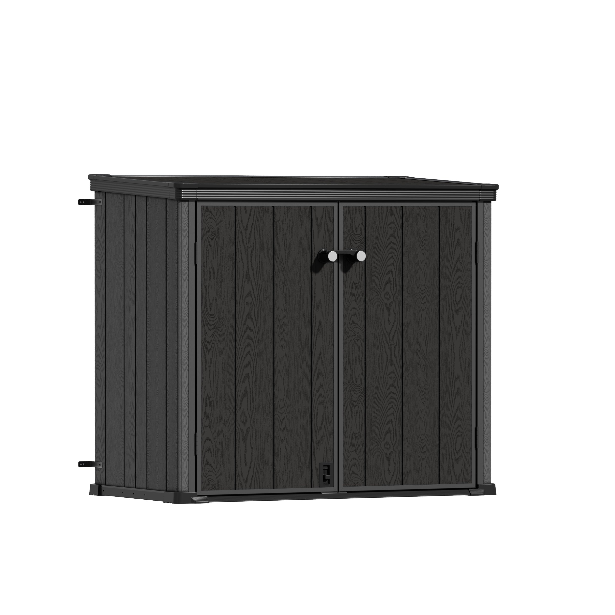 TERKKIN KingCenter2 Vertical 4.3x2.4ft 900L Storage Shed Standard Teak Brown - Main view Secondary image