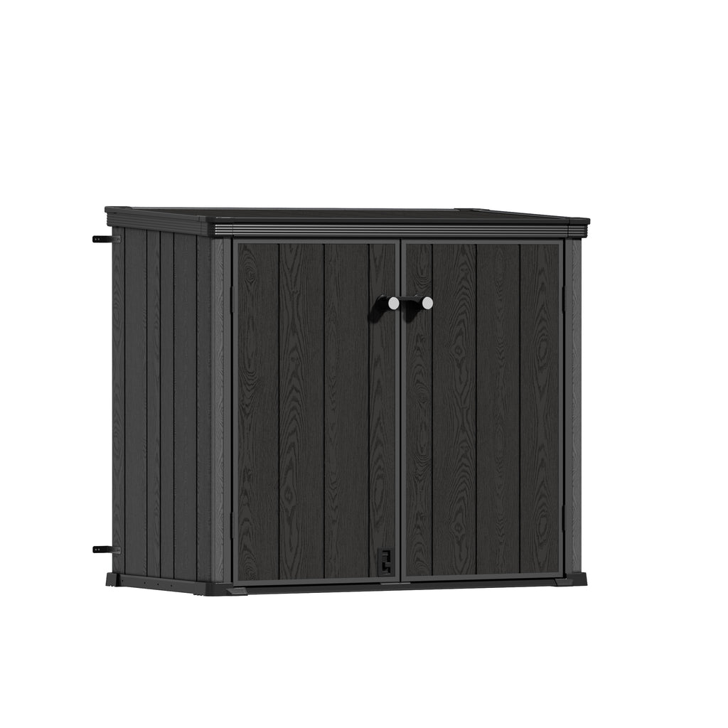 TERKKIN KingCenter2 Vertical 4.3x2.4ft 900L Storage Shed Standard Teak Brown - Main view